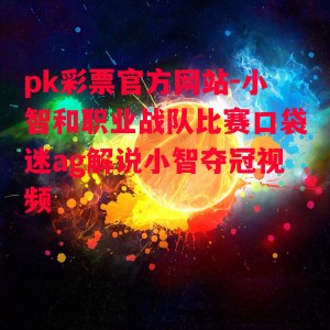 pk彩票官方网站-小智和职业战队比赛口袋迷ag解说小智夺冠视频